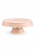 Blush Engraved Cake Stand